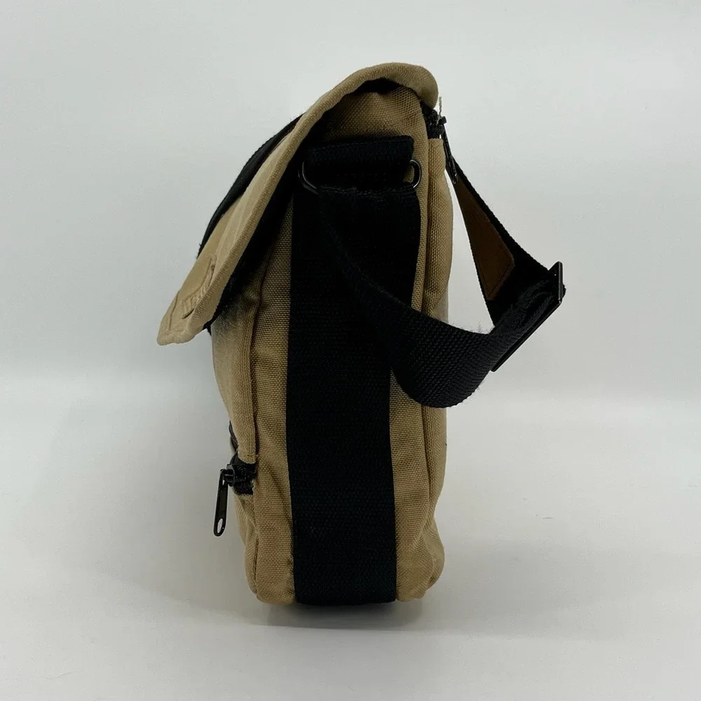 Vtg Tenba Equal Messenger Bag Tan Canvas Camera Travel Commuter Made in USA